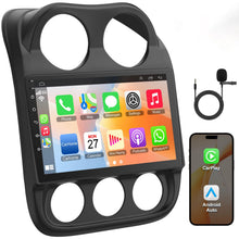 Load image into Gallery viewer, 64GB 2 Din 10" Touchscreen Carplay Android 13 Car Radio For 2010-2016 Jeep Compass/Patriot, Support Bluetooth,Back-up Camera,FM Radio,SWC,GPS Navigation