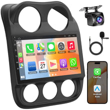 Load image into Gallery viewer, 64GB 2 Din 10" Touchscreen Carplay Android 13 Car Radio For 2010-2016 Jeep Compass/Patriot, Support Bluetooth,Back-up Camera,FM Radio,SWC,GPS Navigation