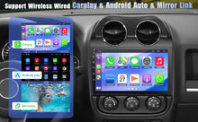 Load image into Gallery viewer, 64GB 2 Din 10" Touchscreen Carplay Android 13 Car Radio For 2010-2016 Jeep Compass/Patriot, Support Bluetooth,Back-up Camera,FM Radio,SWC,GPS Navigation