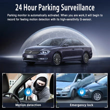 Load image into Gallery viewer, 1080P 4-Channel Car DVR with HD Display Front Side And Rear Cameras, Night Vision, G-Sensor Loop Recording - USB Rechargeable for Al