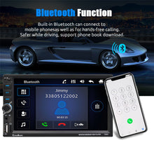 Load image into Gallery viewer, Universal Car Touch Screen 2 Din 7 Inch Wireless Apple Carplay Android Auto Car Stereo Radio AUX FM Bluetooth USB TF Link