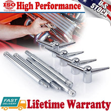Load image into Gallery viewer, 4pcs Custom Chrome Valve Rocker Cover Hold Down "Y" Wing Nuts Bolts Studs For Ford / Chevy V8 4.4" Shank Thread 5/8Lx1/4"D-20