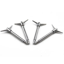 Load image into Gallery viewer, 4pcs Custom Chrome Valve Rocker Cover Hold Down "Y" Wing Nuts Bolts Studs For Ford / Chevy V8 4.4" Shank Thread 5/8Lx1/4"D-20