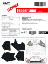 Load image into Gallery viewer, Fender Liners Splash Shield For 2007-2020 Toyota Tundra Sequoia Apron Seal Mud Flaps Mudflaps Mudguards Guards+Clips