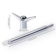 Load image into Gallery viewer, 4pcs Custom Chrome Valve Rocker Cover Hold Down "Y" Wing Nuts Bolts Studs For Ford / Chevy V8 4.4" Shank Thread 5/8Lx1/4"D-20