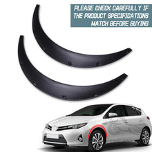 Load image into Gallery viewer, 4pcs 2 Sizes Universal Flexible Car Mudguards Mud Splash Guards Mud Flaps Fender Flares Extra Wide Body Wheel Arches