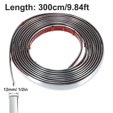Load image into Gallery viewer, 3M/5M Exterior Car Chrome Body Strip Bumper Auto Door Protective Moulding Styling Trim Sticker 6MM 8MM 10MM 12MM 15MM 20MM 30MM