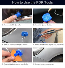 Load image into Gallery viewer, 67pcs PDR Paintless Dent Repair Pulling Tool Set Car Dent Repair Tools Kit Slide Reverse Hammer Suction Cup Sheet Metal Auto Body Paintless Dent Removal Puller Set Car Tools Kit
