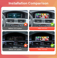 Load image into Gallery viewer, Touch Screen Wireless CarPlay Android Auto Car Multimedia 8.8 Display *720 Resolution For 2005-2011 BMW 3 Series E90 E91 E92 E93 BMW 5 Series E60 E61