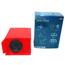 Load image into Gallery viewer, Black Car Smoke Tachometer 2" 52mm Tinted 0-8(x1000) RPM Tacho Gauges Red LED Illuminated needles LED super white display