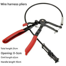 Load image into Gallery viewer, Car Hose Spring Clamp Pliers, Bendable Hose Clamps Cable Type Flex Cable Straight Hose Bundle Removal Long Clamps Auto Repair Tools