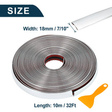 Load image into Gallery viewer, 3M/5M Exterior Car Chrome Body Strip Bumper Auto Door Protective Moulding Styling Trim Sticker 6MM 8MM 10MM 12MM 15MM 20MM 30MM