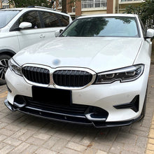 Load image into Gallery viewer, Gloss Black Front Bumper Lower Spoiler Diffuser Splitters For 2019-2022 BMW 3 Series G20 G21 320i