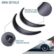 Load image into Gallery viewer, 4pcs 2 Sizes Universal Flexible Car Mudguards Mud Splash Guards Mud Flaps Fender Flares Extra Wide Body Wheel Arches