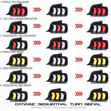 Load image into Gallery viewer, 1 Pair LED DRL Tail Lights For 2005-2009 Ford Mustang Coupe Start-up Animation Sequential Turn Signal Rear Lamps