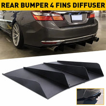 Load image into Gallery viewer, Gloss Black Universal Rear Bumper Lower Spoiler Diffuser Fin Panel For Dodge Challenger