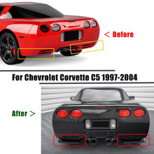 Load image into Gallery viewer, 2pcs Gloss Black Rear Bumper Side Winglet Splitters For 1997-2004 Chevrolet Corvette C5 Stingray