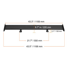 Load image into Gallery viewer, Universal Car Matte Black GT Trunk Lid Spoiler Wing 53.1"/43.5" inch Aluminum Spoiler with Double Deck Racing Spoiler BGW/JDM