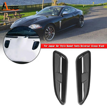 Load image into Gallery viewer, 2pcs Pair Gloss Black Universal Jaguar XKR Style Hood Vents