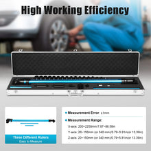 Load image into Gallery viewer, High Precision Tram Bar 2D Measuring Ruler, Automotive Chassis Measuring Tool With Level Display,Adapters,Case & CD, for Vehicle Chassis Inspection
