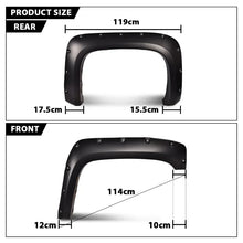 Load image into Gallery viewer, 4pcs Black Fender Flares Fit For 2007-2014 Chevy Silverado 1500 2500/3500HD Smooth/Textured