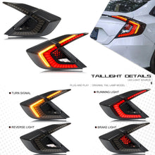 Load image into Gallery viewer, LED Tail Lights For 2016-2021 Honda Civic Sedan 10th Gen DRL Start Up Animation Rear Lamp Assembly (Not for hatchback & Coupe)