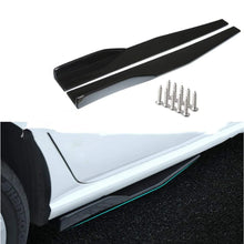 Load image into Gallery viewer, 8pcs Universal Carbon Fiber Style Front Bumper Lower Spoiler Diffuser Splitter With Lip Winglets Side Skirt Extension Protector Car Accessories