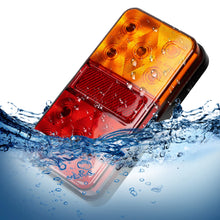 Load image into Gallery viewer, Universal Pair 10 LED Trailer Tail Rear Light Turn Signal Reverse Brake Lamp for Trailer Truck Caravan Van UTE ATV RV Tractor DC12V-24V