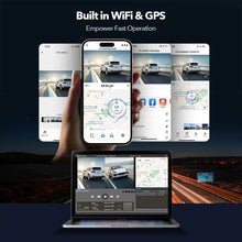 Load image into Gallery viewer, REDTIGER F9 Dash Cam 4K Front and Rear WiFi GPS Car Camera for Parking Mode Car DVR for Night Vision Car Recorder By App Control