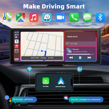 Load image into Gallery viewer, Portable Wireless Carplay Car Stereo, 10.26" inch HD Touchscreen for Car with CarPlay & Android Auto with Mirror Link/Backup Cam