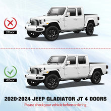 Load image into Gallery viewer, Left & Right Textured Powder Coated Steel Running Boards For 2020-2024 Jeep Gladiator JT Side Step 4 Door Nerf Bar