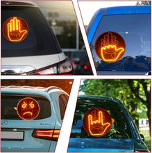 Load image into Gallery viewer, 12-24V LED Car Expression Display with Remote Control for Quick Gesture Changes, Easy Installation Multiple Light Modes Hand Gesture Signal Light, Bright LED Anti-Tailgating and Safety Warnings