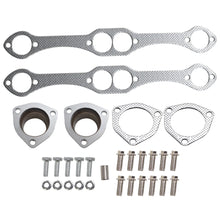Load image into Gallery viewer, Polished Stainless Shorty Exhaust Headers For Chevy S10/Blazer/GMC S15/Jimmy 2WD Small Block SBC V8 283 302 305 307 327 350 400 Does Not Fit Angle Plug Heads
