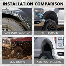 Load image into Gallery viewer, 4pcs Matte Black Universal Car Wide Fender Flares Wheel Arches Extension Mud Mudguards For AUDI, For LEXUS, For Dodge Challenger