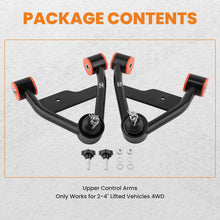 Load image into Gallery viewer, 2-4" Lift Front Upper Control Arms Tubular For 1982-2001 Chevy S10 GMC S15 4WD
