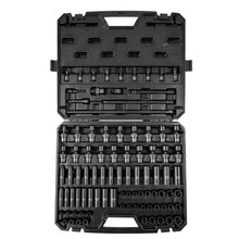 Load image into Gallery viewer, SucceBuy 1/2" 3/8" Inch Drive Impact Socket Set 13/23/33/34/48/65/90PCs SAE Metric Cr-V/Cr-Mo Socket Set 6 Point Alloy Steel Repair