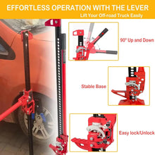 Load image into Gallery viewer, 3-Ton Universal Steel Hi-lift Farm Jack Multi-directional 60" Lifting Range Jack For SUV Off-road Rescue