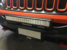 Load image into Gallery viewer, 23'' Inch Aluminum Bull Bar Front Bumper License Plate Mount Bracket LED Lightbar/Foglight Holder Offroad