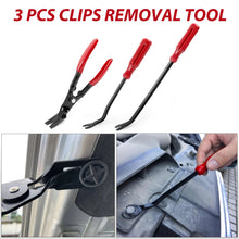 Load image into Gallery viewer, 200pcs/w Clips 42pcs/wo Clips Trim Removal Tool Set, Auto Push Pin Bumper Retainer Clip Set Fastener Terminal Remover Adhesive Cable Clips Round Handle Crowbar Kit Car Panel Radio Auto Clip Pliers