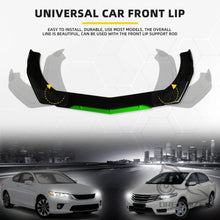Load image into Gallery viewer, 5pcs Set Universal Car Front Bumper Lower Spoiler Splitter Diffuser Body Kit Black