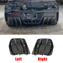 Load image into Gallery viewer, Carbon Fiber Style/Matte Black Rear Bumper Lower Spoiler Diffusers For 2014-2019 Chevrolet Corvette C7 Stingray Grand Sport