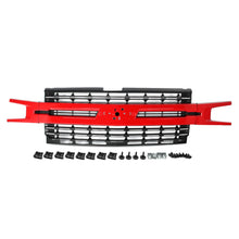 Load image into Gallery viewer, Red Hot & Black Mesh Front Replacement Grille For 2019-2021 Chevrolet Silverado 1500 LT RST Front Grille Assembly WA130X
