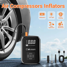 Load image into Gallery viewer, 1pc Car Wireless Air Pump 150PSI Portable Electric Tire Inflation For Car Bicycle Motorcycle Air Compressor Inflator US Shipping