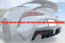 Load image into Gallery viewer, Gloss Black Rear Bumper Lower Spoiler Diffuser For 2020-2024 Toyota Supra A90 A91 MK5 Rear Bumper Diffuser