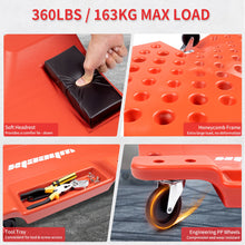 Load image into Gallery viewer, Low Profile 2-in-1 Mechanic Creeper 40'' Inch 350 Lbs Rolling Garage Shop Creeper With 6 Pressure Resistant Wheels and Padded Headrest