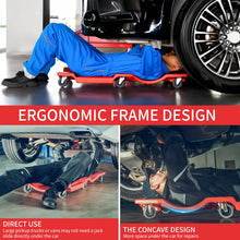 Load image into Gallery viewer, Low Profile 2-in-1 Mechanic Creeper 40'' Inch 350 Lbs Rolling Garage Shop Creeper With 6 Pressure Resistant Wheels and Padded Headrest
