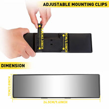 Load image into Gallery viewer, 240MM Wide Convex Interior Clip On Rear View Clear Mirror Universal Anti Glare Anti-fog Panoramic Rear View Mirror Curved Mirror
