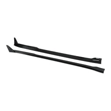 Load image into Gallery viewer, 4pcs Gloss Black/Carbon Fiber Style Rocker Molding Diffuser For 2024-2026 Tesla Model 3 Highland