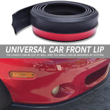 Load image into Gallery viewer, Universal Car 2.5M Car Bumper Lower Lip Spoiler Sticker Car Front Bumper Lip Rubber Car Protectors Exterior Mouldings Bumper Lip Strip