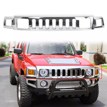 Load image into Gallery viewer, Chrome Front Bumper Upper Grille Modified Grill Replace For 2006-2010 Hummer H3 Front Hood Grid Grille Racing Accessories